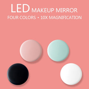 Four Color LED Lighted Mini Makeup Mirror