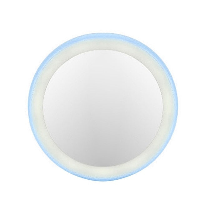 Four Color LED Lighted Mini Makeup Mirror