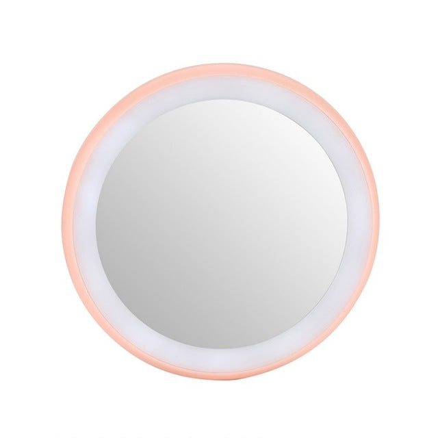 Four Color LED Lighted Mini Makeup Mirror